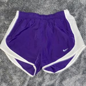 Purple Nike shorts